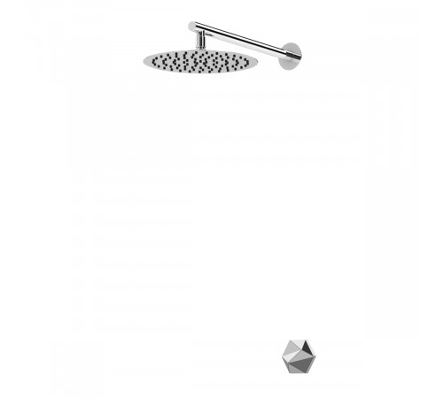 Душевой набор, скрытого монтажа, с прогрессивным картриджем, душевой лейкой  250 мм Utopia 183 710 1CR хром глянец / хром глянец