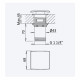 Сливной клапан из латуни push-open 1 1/4 '' - Quadra 139 590 0CR хром глянец / хром глянец