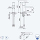 Смеситель для раковины со сливным клапаном push-open 1 1/4'' - EloLusa 101 000 5SR золото матовое