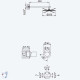 Душевой набор, скрытого монтажа, с душевой лейкой  250 мм Avalon 189 762 1SR золото матовое