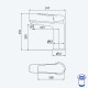 Смеситель для умывальника с отжимным механизмом push-open 1 1/4'' XL Lune 198 000 3CR хром глянец хром глянец