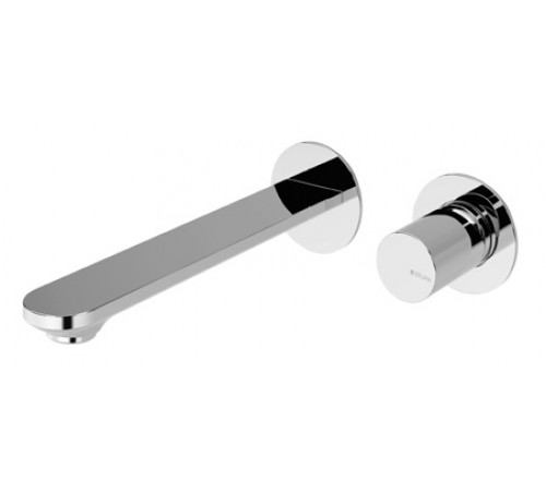 Смеситель для раковины на 2 отверстия, настенный. Adagio 193 010 0MM нержавеющая сталь