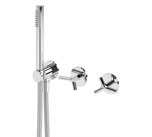 Смеситель скрытого монтажа, с прогрессивным картриджем, на 2 выхода Genesi 191 142 1SR золото матовое