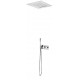 Душевой набор термостатический, скрытого монтажа, стальная душевая лейка 380x380 мм Elo 138 423 1NS черный матовый