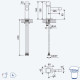 Смеситель для биде со сливным клапаном push-open 1 1/4'' - Quadra Escudo 102 024 2SR золото матовое