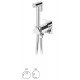 Смеситель для биде / унитаза, угол открытия 180 °. Ручной душ из ABS - EloQ Lusa 145 110 6NS черный матовый