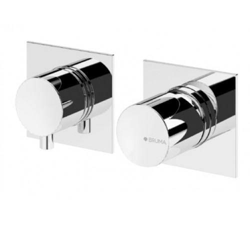 Смеситель скрытого монтажа на 2 отверстия, с 2 выходами ручка тип 2 Lusa 101 162 1SR золото матовое