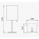 Увеличительное зеркало, настольное 3x - Quadra Cubis 147 003 1NS черный матовый