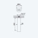 Излив на стену для ванны Nautic 145 641 7SR золото матовое