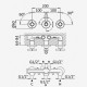 Смеситель скрытого монтажа на 3 отверстия, с 3 выходами Imperial 117 310 4CR хром глянец