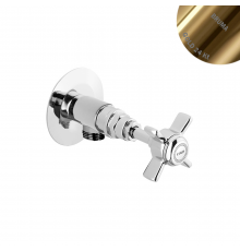 Угловой кран с подключением 3/8 Imperial 117 280 0OR золото 24 карата