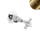 Угловой кран с подключением 3/8 Imperial 117 280 0OR золото 24 карата