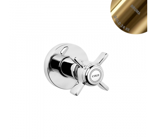 Запорный вентиль 3/4 Imperial 117 590 1OR золото 24 карата
