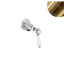 Угловой кран с подключением 1/2 Classico 118 200 0OR золото 24 карата
