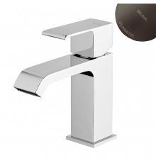 Смеситель для умывальника с отжимным механизмом push-open 1 1/4'' - Quadra Linea 182 014 1MG оружейная сталь