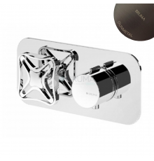 Смеситель термостатический скрытого монтажа, на 2 выхода Navy 190 622 1MG оружейная сталь