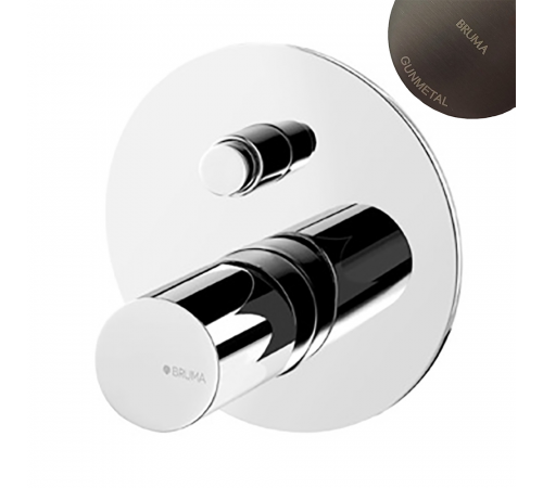 Смеситель скрытого монтажа с 2 выходами, тип ручки 2 Adagio 193 310 2MG оружейная сталь