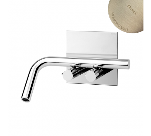 Смеситель для раковины, настенный на планке Lusa 101 230 3MM нержавеющая сталь
