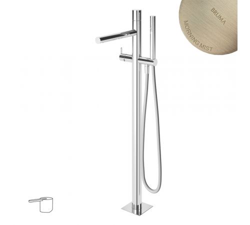 Смеситель для ванны, напольный ручка тип 2 Lusa 101 800 1MM нержавеющая сталь