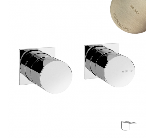 Смеситель скрытого монтажа на 2 отверстия, с 1 выходом ручка тип 2 Lusa 101 950 1MM нержавеющая сталь