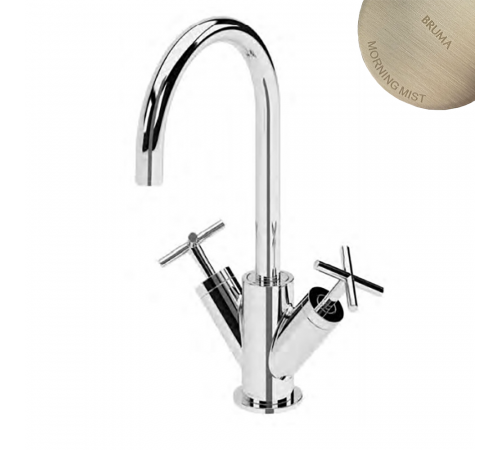 Смеситель для раковины , настольный со сливным клапаном push-open 1 1/4'' - Elo Hera 106 021 0MM нержавеющая сталь