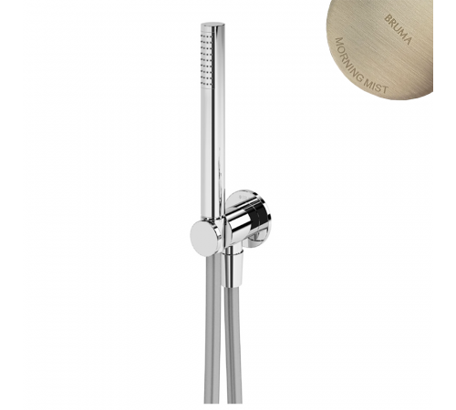 Душевой гарнитур, с ручным душем из латуни Elo - BlueR 145 591 4MM нержавеющая сталь