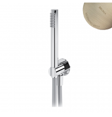 Душевой гарнитур, с латунным ручным душем Elo - FlowR 145 593 2MM нержавеющая сталь