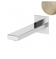 Излив для раковины, настенный, 230 мм - Lusa FlatQ 156 941 4MM нержавеющая сталь