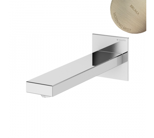 Излив для раковины, настенный, 230 мм - Lusa FlatQ 156 941 4MM нержавеющая сталь