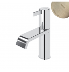 Смеситель для раковины со сливным клапаном push-open 1 1/4'' - Elo  Breeze 168 000 1MM нержавеющая сталь