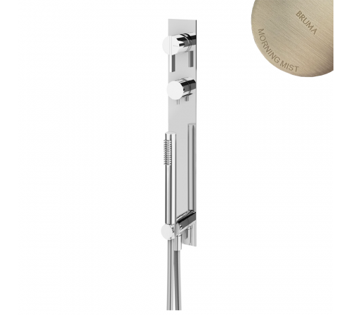Смеситель для скрытого монтажа, на 3 выхода, с ручным душем Breeze 168 280 2MM нержавеющая сталь