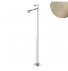 Смеситель для раковины напольный со сливным клапаном push-open 1 1/4'' - Elo Breeze 168 791 1MM нержавеющая сталь