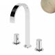Смеситель для раковины на 3 отверстия, настольный Avalon 189 250 1MM нержавеющая сталь