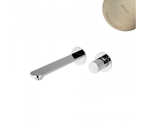 Смеситель для умывальника на 2 отверстия, настенный, тип ручки 2 Adagio 193 010 2MM нержавеющая сталь