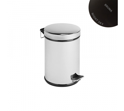 Мусорное ведро с крышкой и педалью, мягкое закрывание - 3 л. Maris 150 000 3NS черный матовый