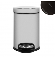 Мусорное ведро с крышкой и педалью, мягкое закрывание - 8 л. Maris 150 000 8NS черный матовый