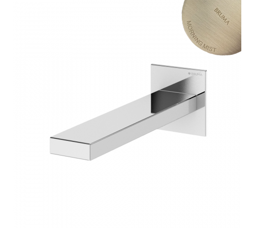 Излив для раковины, настенный, 170 мм - Lusa FlatQ 156 941 5MM нержавеющая сталь
