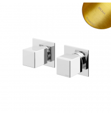Смеситель скрытого монтажа на 2 отверстия, с 2 выходами Adamastor 301 162 2SR золото матовое