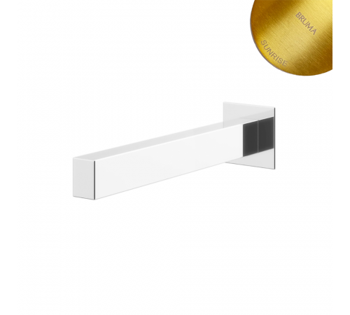 Излив на стену для ванны Adamastor 301 420 2SR золото матовое