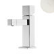 Смеситель для биде со сливным клапаном push-open 1 1/4'' - Quadra Escudo 102 024 2PW белый матовый