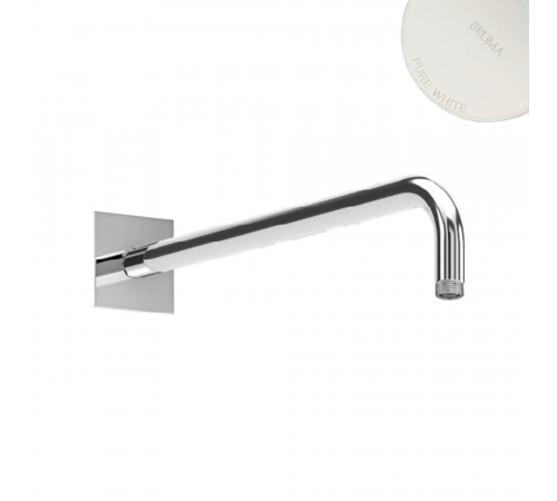 Душевой кронштейн, настенный - 65x65х3 BlueQ 145 622 3PW белый матовый