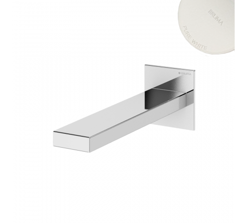 Излив на стену для ванны - FlatQ Lusa 145 641 6PW белый матовый