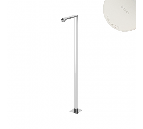 Излив для ванны, напольный - EdgeQ Breeze 145 643 1PW белый матовый