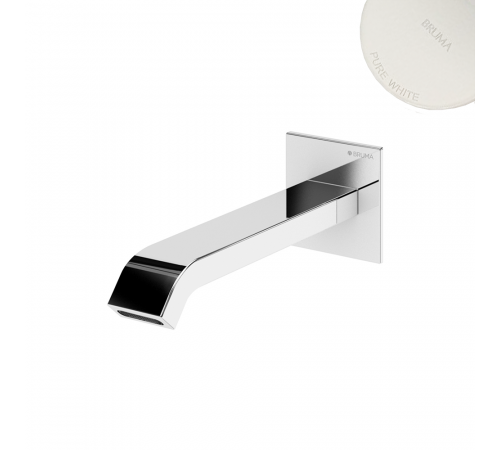 Излив для раковины, настенный, 150 мм - Linea 156 943 6PW белый матовый