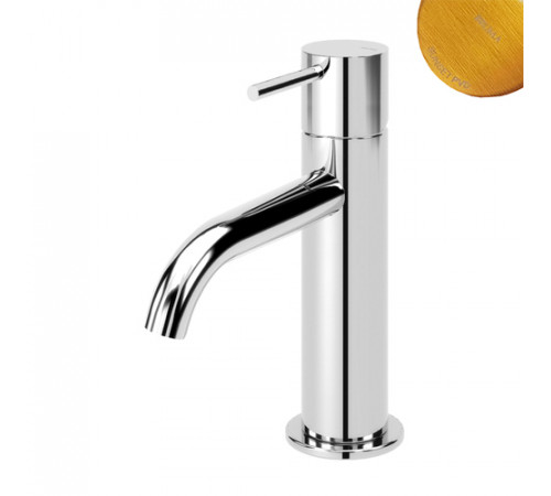 Смеситель для раковины ручка тип 2 Leaf 167 001 2PS бронза матовая PVD