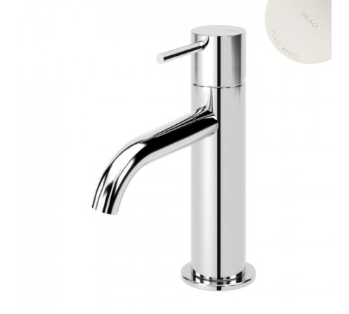 Смеситель для раковины ручка тип 2 Leaf 167 001 2PW белый матовый