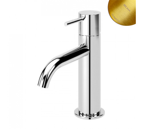 Смеситель для раковины ручка тип 2 Leaf 167 001 2SR золото матовое