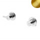 Смеситель скрытого монтажа на 2 отверстия, с 1 выходом ручка тип 4 Leaf 167 310 3SR золото матовое