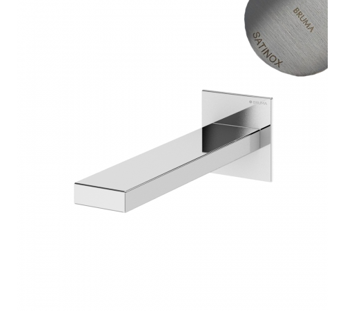 Излив на стену для ванны - FlatQ Lusa 145 641 6ST хром матовый