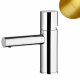 Смеситель для раковины со сливным клапаном push-open 1 1/4'' - Elo Lusa 101 000 3SR золото матовое